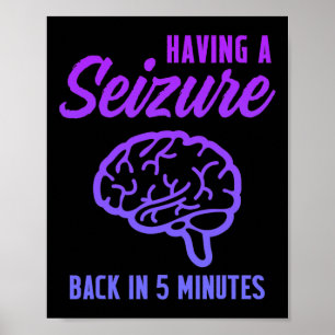 Bewustzijn over epilepsie Epileptische aanval Poster