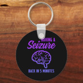 Bewustzijn over epilepsie Epileptische aanval Sleutelhanger (Voorkant)