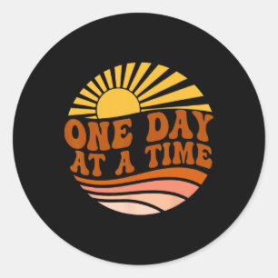 Bewustzijn over geestelijke gezondheid, dag in dag ronde sticker