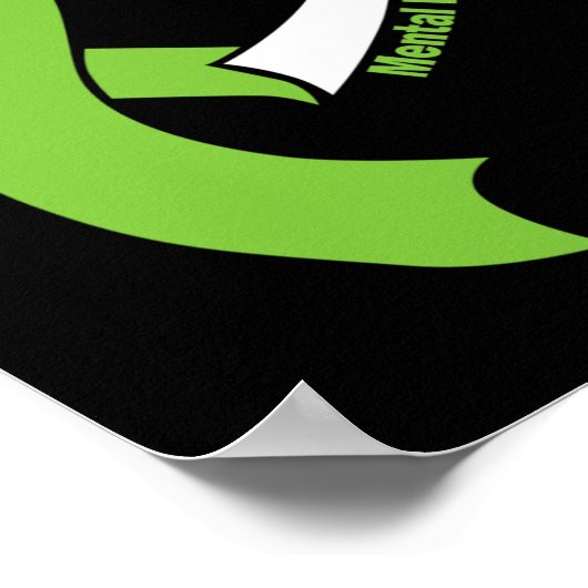 Bewustzijn over gezondheidsproblemen Maand kan lim Poster (Hoek)