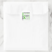Bewustzijn over gezondheidsproblemen ronde sticker (Tas)