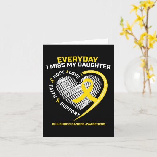 Bewustzijn over kanker bij kinderen ter nagedachte kaart (Gele Bloem)