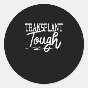 Bewustzijn over transplantatie in moeilijke organe ronde sticker