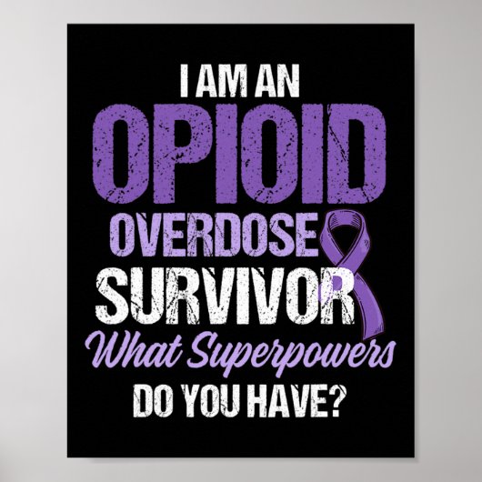 Bewustzijn overdosis Overlevende strijder 36 Poster (Voorkant)