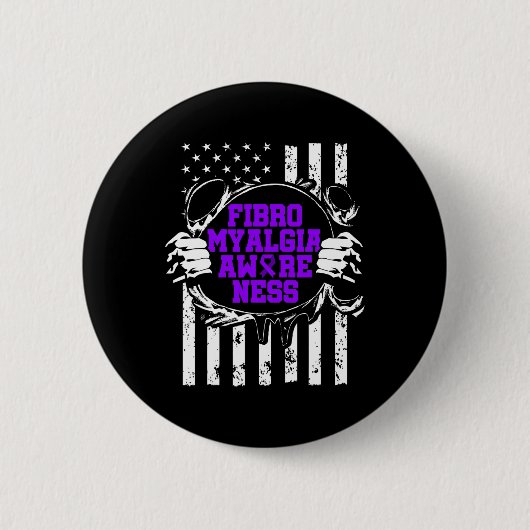 Bewustzijn Overlevende Trotse Strijder 8 Ronde Button 5,7 Cm (Voorkant)