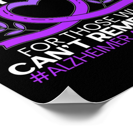 Bewustzijn Paarse Lint 2 Poster (Hoek)