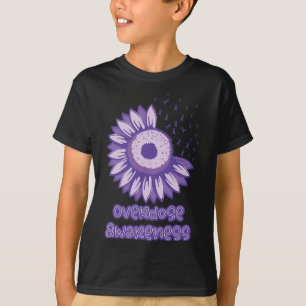 Bewustzijn Paarse lint opioïde T-shirt