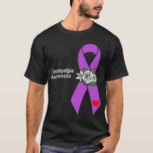 Bewustzijn Paarse lintbloemen T-shirt