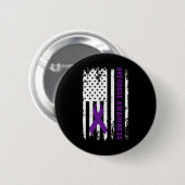 Bewustzijn Paarse lintverslaving Herstel Ronde Button 5,7 Cm (Voorkant /achterkant)