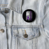 Bewustzijn Paarse lintverslaving Herstel Ronde Button 5,7 Cm (In situ)