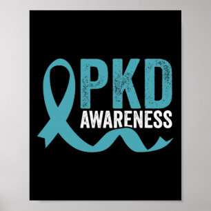 Bewustzijn Polycystic Kidney Disease Warrior Fight Poster