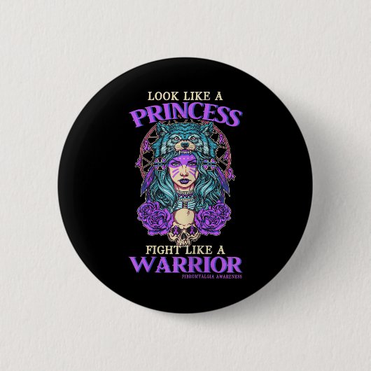 Bewustzijn Prinses vecht als een krijger Ronde Button 5,7 Cm (Voorkant)