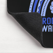 Bewustzijn Rainbow Blue Ribbon Warrior Ondersteuni Muismat (Hoek)