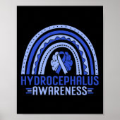 Bewustzijn Rainbow Blue Ribbon Warrior Ondersteuni Poster (Voorkant)