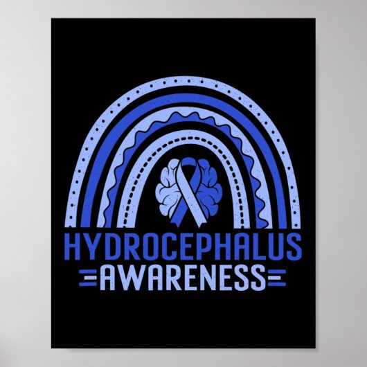 Bewustzijn Rainbow Blue Ribbon Warrior Ondersteuni Poster (Voorkant)