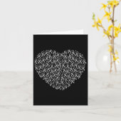 Bewustzijn Ribbon Heart Gift Support Gift Kaart (Gele Bloem)