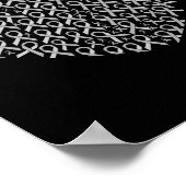Bewustzijn Ribbon Heart Gift Support Gift Poster (Hoek)