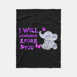 Bewustzijn Schattige Olifant Ik Zal Voor Jou 3 Her Fleece Deken