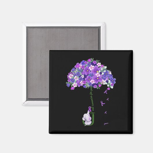 Bewustzijn Schattigee olifant die ik voor je zal o Magneet (Voorkant / Achterkant)