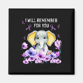 Bewustzijn Schattigee olifant die ik voor je zal o Magneet (Voorkant)