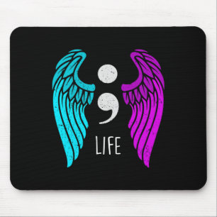 Bewustzijn - Semi Colon Life Angel Muismat
