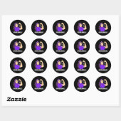 Bewustzijn Sterke Warrior Ondersteuning Vrouwen Gi Ronde Sticker (Vel)