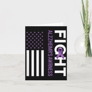 Bewustzijn strijd alzheimer paarse lint amerikaans kaart