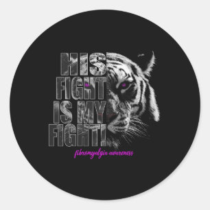 Bewustzijn strijd is mijn strijd 1 ronde sticker