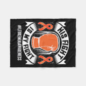 Bewustzijn strijd is mijn strijd fleece deken (Voorkant (Horizontaal))