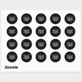 Bewustzijn Survivor Take Warrior Ronde Sticker (Vel)