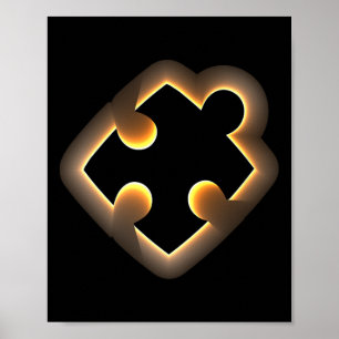 Bewustzijn Totale Zonsverduistering 2024 Puzzel St Poster