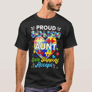 Bewustzijn Trots Autisme Tante Liefde Ondersteunin T-shirt