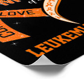 Bewustzijn Trotse moeder van een leukemie krijger  Poster (Hoek)