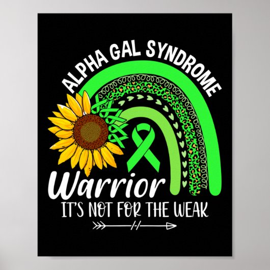 Bewustzijn van alfagaal syndroom poster (Voorkant)