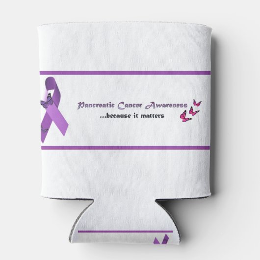 Bewustzijn van alvleesklierkanker blikjeskoeler (Achterkant)