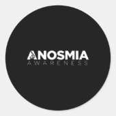 Bewustzijn van anosmie ronde sticker (Voorkant)