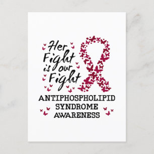 Bewustzijn van antifosfolipidensyndroom briefkaart