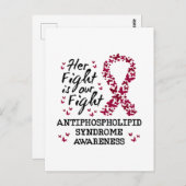 Bewustzijn van antifosfolipidensyndroom briefkaart (Voorkant / Achterkant)