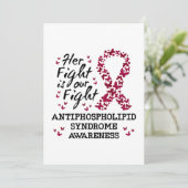 Bewustzijn van antifosfolipidensyndroom kaart (Staand voorkant)