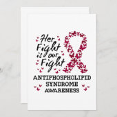 Bewustzijn van antifosfolipidensyndroom kaart (Voorkant / Achterkant)