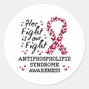 Bewustzijn van antifosfolipidensyndroom ronde sticker