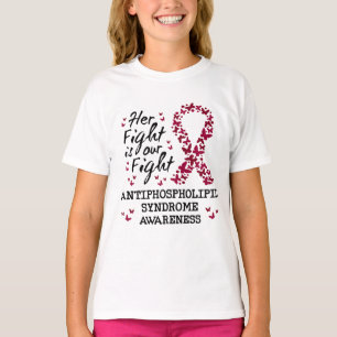 Bewustzijn van antifosfolipidensyndroom t-shirt