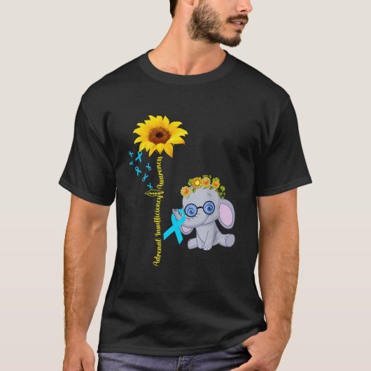 Bewustzijn van bijnierinsufficiëntie Baby Elephant T-shirt (Voorkant)