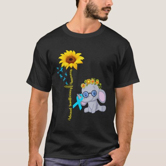Bewustzijn van bijnierinsufficiëntie Baby Elephant T-shirt (Voorkant)