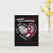 Bewustzijn van bloedkanker Bourgondisch multipel m Kaart (Gele Bloem)