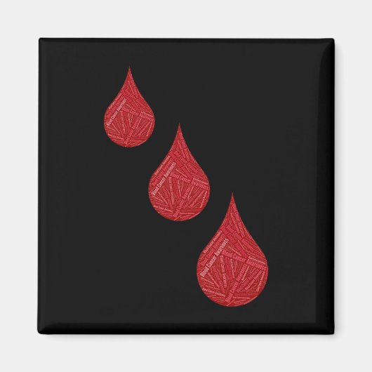 Bewustzijn van bloedkanker magneet (Voorkant)