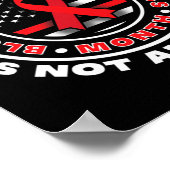 Bewustzijn van bloedkanker. Opgeven is geen optie Poster (Hoek)