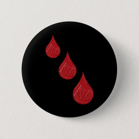 Bewustzijn van bloedkanker ronde button 5,7 cm (Voorkant)