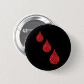 Bewustzijn van bloedkanker ronde button 5,7 cm (Voorkant /achterkant)