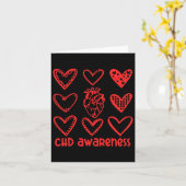 Bewustzijn van CHD Anatomische Hartziekte Bewustzi Kaart (Gele Bloem)